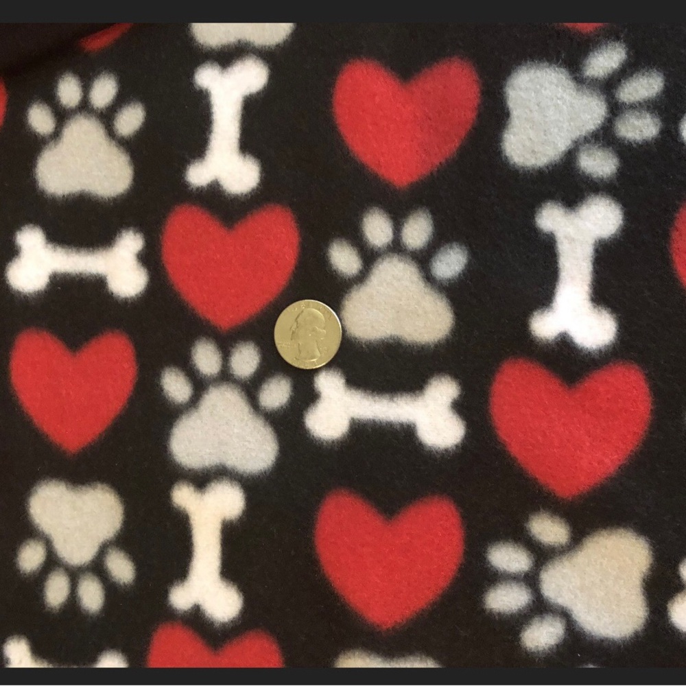 Dog Double Reversible Fleece Blanket 26x30”